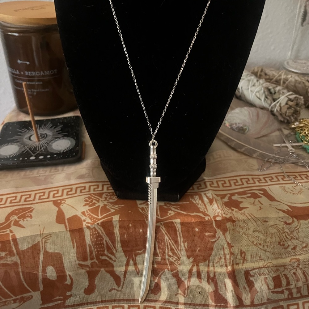 Silver Sword necklace